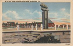 The Rocks, Fort Christiana Park, Wilmington, Del. Postcard