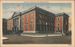 Municipal Building, New Bedford, MA Postcard
