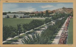 Portion of Campus, State Teachers' College, Tempe, Arizona Postcard