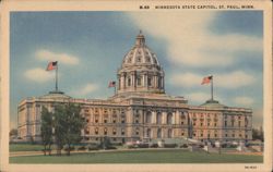 Minnesota State Capitol, St. Paul, Minn. Postcard