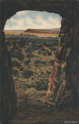 Kit Carson's Cave, Gallup, NM Postcard