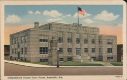 Independence County Court House, Batesville, AR Postcard