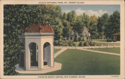 Sieur-De-Monts Spring, Acadia National Park, Bar Harbor Postcard