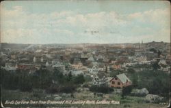 Bird's Eye View from Greenwood Hill, Gardner, MA Postcard