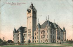 Spokane County Court House, Spokane, WA Postcard