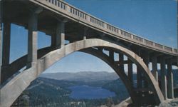 Donner Summit Bridge over Donner Lake, Highway 40 Postcard