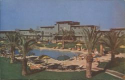 Hotel Flamingo, Palm-fringed Pool, Las Vegas Postcard