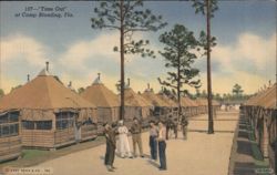 "Time Out" at Camp Blanding, Fla. Postcard
