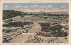 The Summit Circle, Summit of Cadillac Mountain Postcard