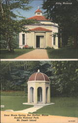 Abbe Museum & Sieur Monts Spring, Acadia National Park Postcard