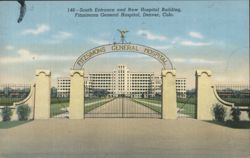 Fitzsimons General Hospital, South Entrance, Denver, CO Postcard