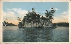Devil's Oven, Thousand Islands, N.Y. Postcard