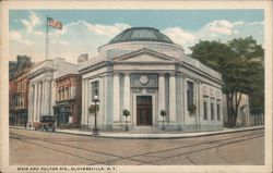 Fulton County National Bank, Main and Fulton Streets Postcard