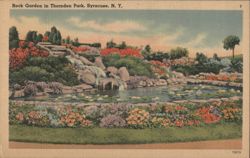 Rock Garden in Thornden Park, Syracuse, N. Y. Postcard