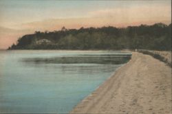 Bathing Beach at Smokey Point Lodge, Big Leech Lake Postcard