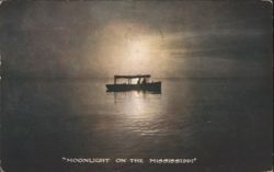 Moonlight on the Mississippi Postcard