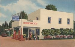 Vickery's Store & Standard Oil Gas Station, Christmas, FL Postcard