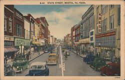 State Street, Bristol, VA & TN Postcard