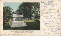 Monument to the Andrews Raiders, National Cemetery Postcard