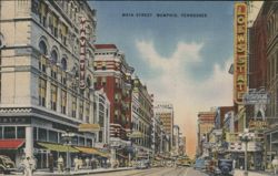 Main Street, Memphis, TN Postcard