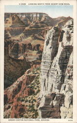 Looking North from Desert View Road, Grand Canyon National Park Postcard
