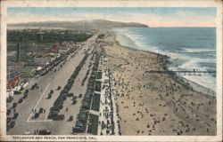 Esplanade and Beach, San Francisco Postcard