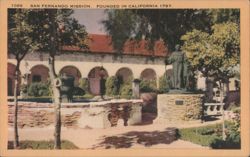 San Fernando Mission, Founded in California 1797 Postcard