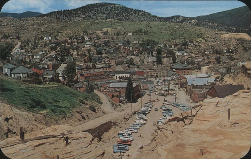 Panorama of Central City, CO, with mine dump Colorado