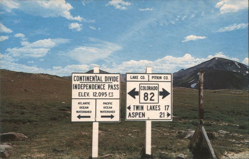 Independence Pass, Continental Divide, Colorado R. C. Bishop