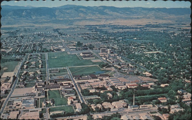 Aerial View of Colorado State University, Ft. Collins, CO Fort Collins