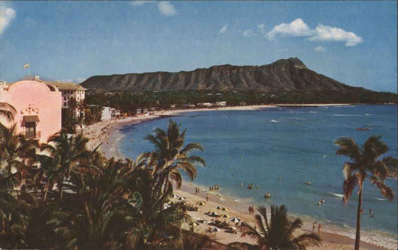 Waikiki Beach and Diamond Head Honolulu Hawaii