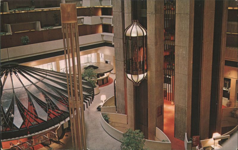 Regency Hyatt House Atrium and Glass Elevator Hotels