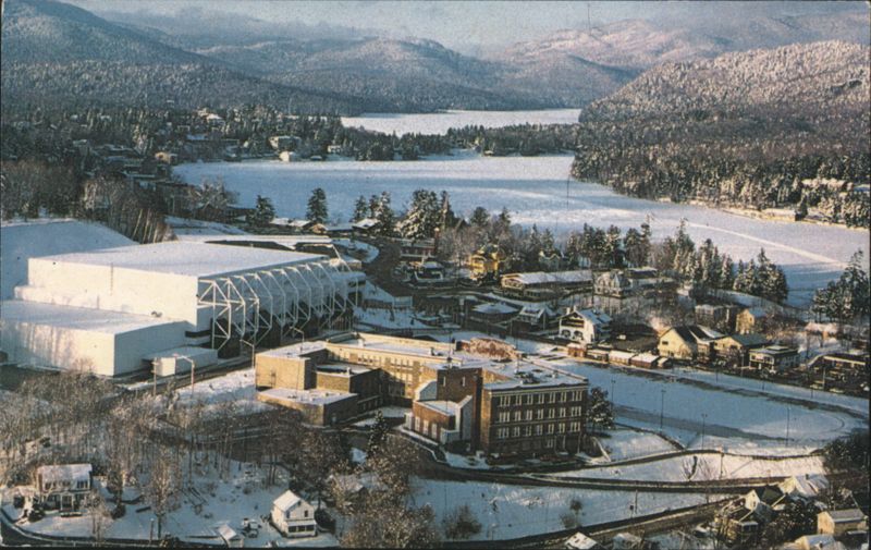 Aerial View of Lake Placid, New York in Winter Sam McVicker