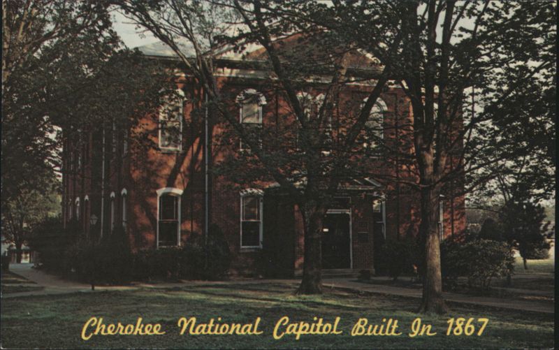 Cherokee National Capitol Built In 1867 Tahlequah Oklahoma