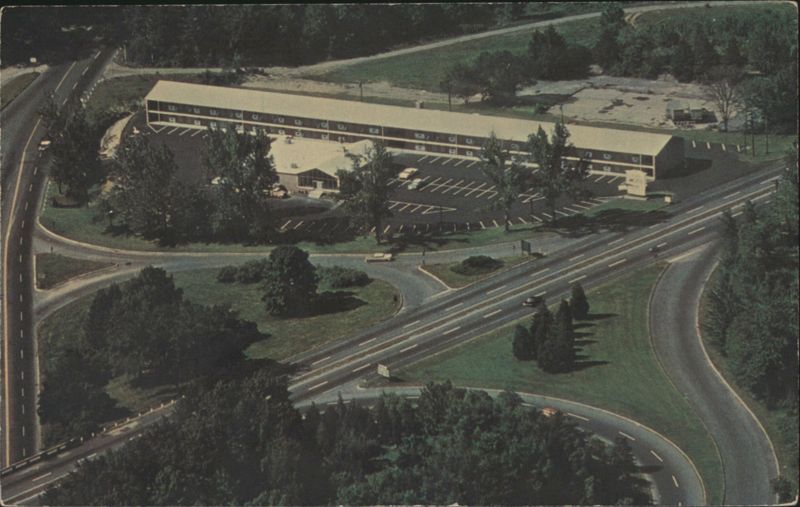 Aerial View of the 9-20 Motel, Northboro, MA Massachusetts