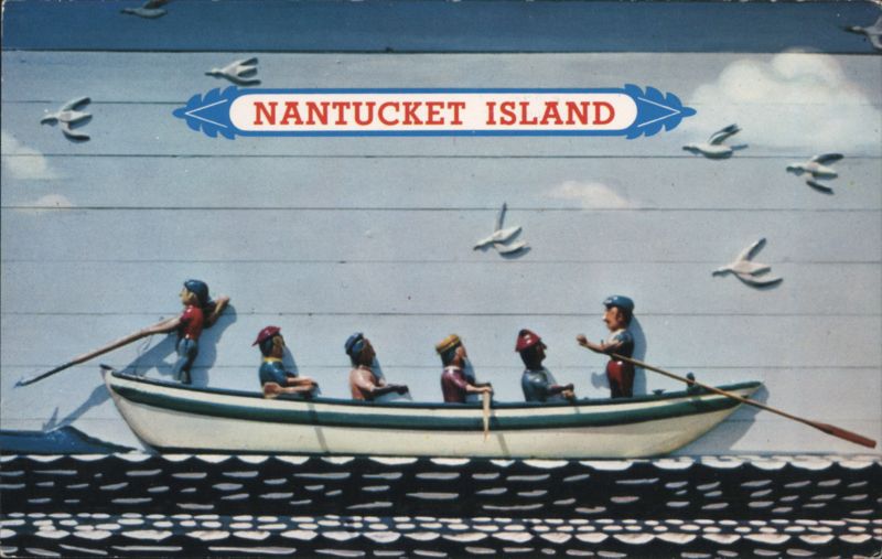 Carving of Nantucket Whaling Boat, Whaling Museum Massachusetts