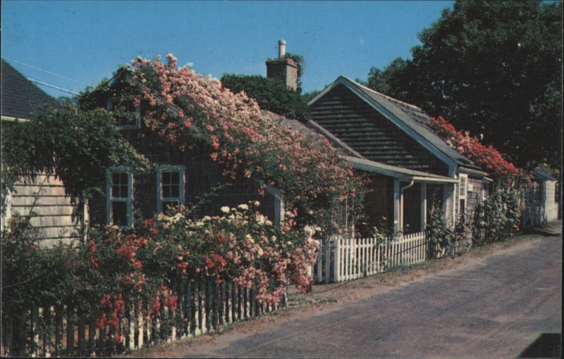 Rose-Covered Cottages, Nantucket Island Massachusetts