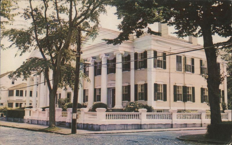 Two Portico Houses on Nantucket Island Massachusetts