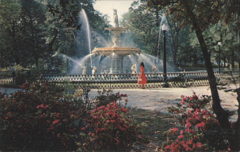 Forsyth Park Fountain, Savannah, GA Georgia
