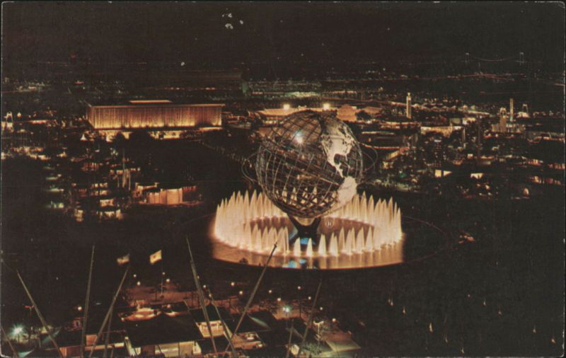 Unisphere, New York World's Fair 1964-1965 at Night
