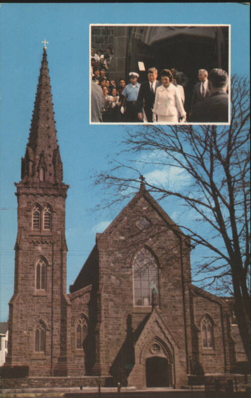 St. Mary's Church with President & Mrs. Kennedy, Newport, RI Rhode Island