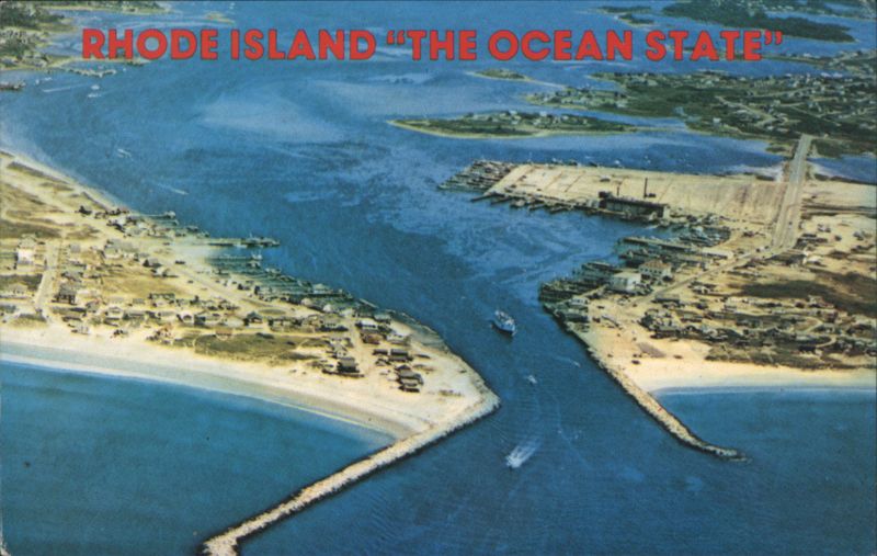 Bird's-Eye View of Galilee & Jerusalem, Rhode Island Narragansett