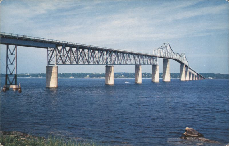 Jamestown Bridge, Narragansett Bay, RI Rhode Island