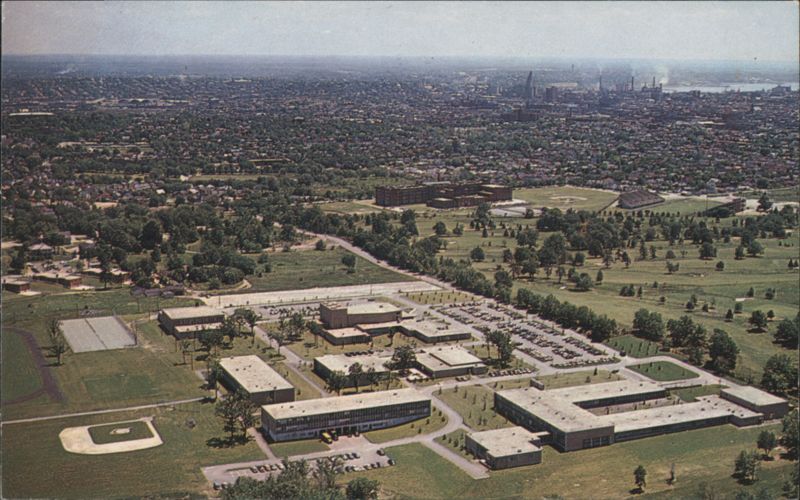 Aerial View of Rhode Island College Providence Lawrence Millard