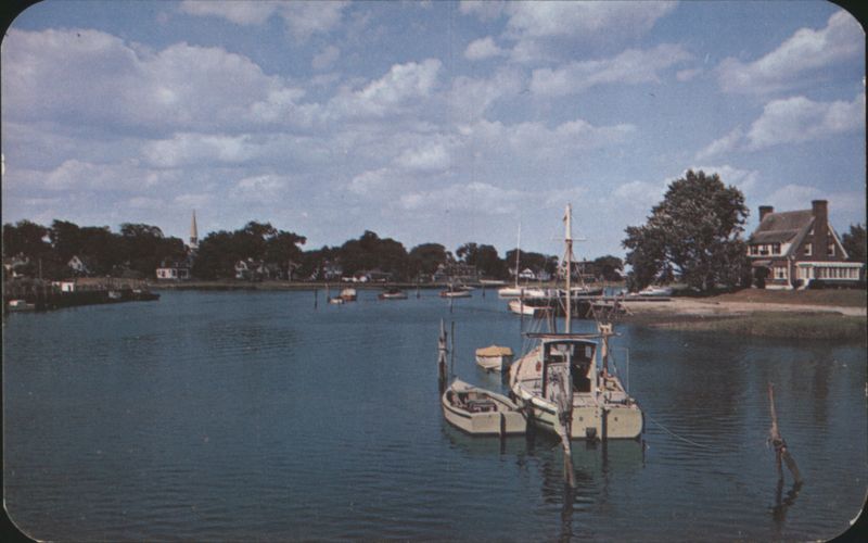 South Cove and Saint Paul's Church, Wickford, RI Rhode Island