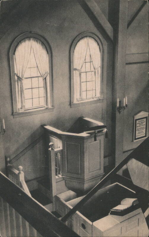 The Pulpit from the West Gallery, Old Narragansett Church Wickford Rhode Island