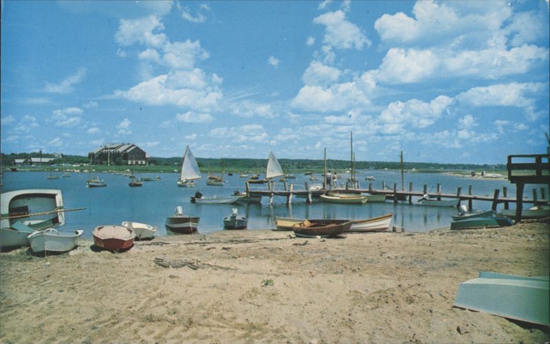 Harbor Scene with Sailboats, Weekapaug, RI Rhode Island