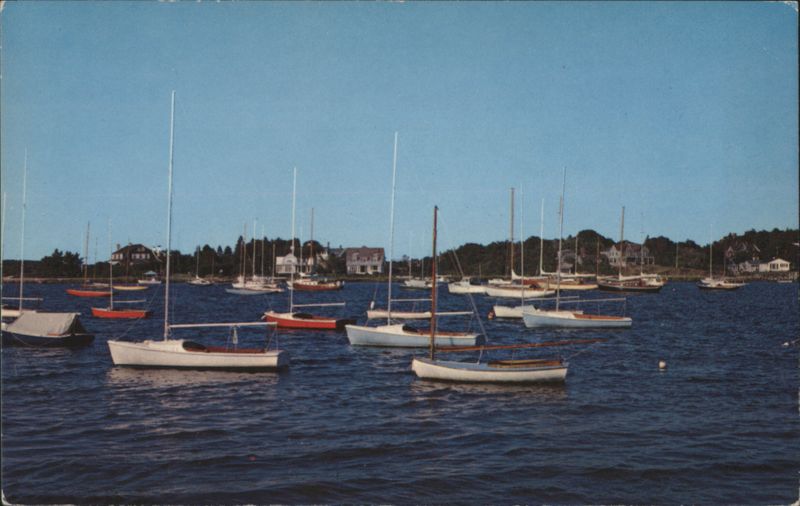 Sailboats on Little Narragansett Bay, Watch Hill, RI Rhode Island