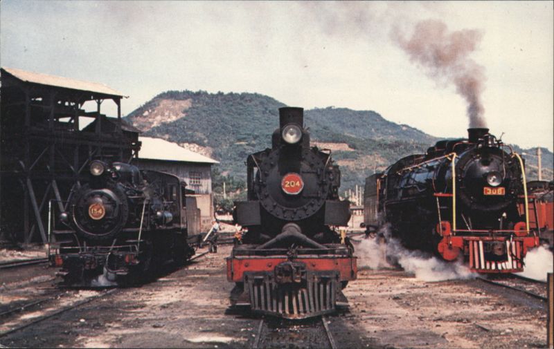 Donna Teresa Cristina Railroad Steam Lineup Tubarac Brazil