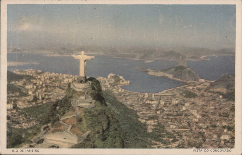 Christ the Redeemer Statue, View from Corcovado Rio de Janeiro Brazil